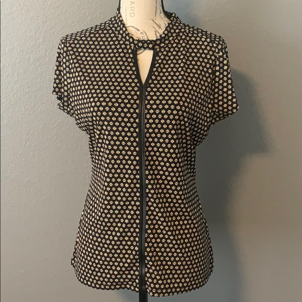 Worthington Short Sleeve Blouse Size Medium
